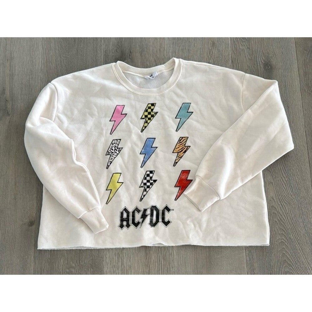 AC DC cropped sweatshirt